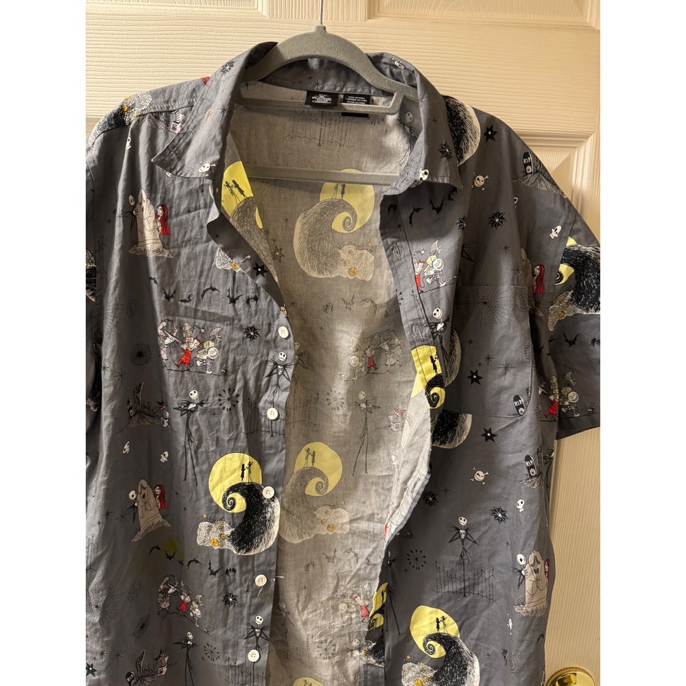 Disney Tim Burton's Nightmare Before Christmas Jack Skellington Sally Men's LG
